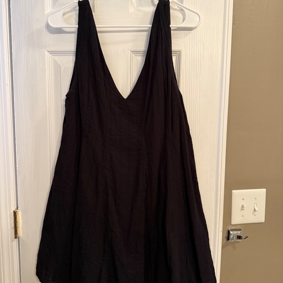 Charming Perfection Black Tie-Back Mini Shift Dress | L - Picture 2 of 5
